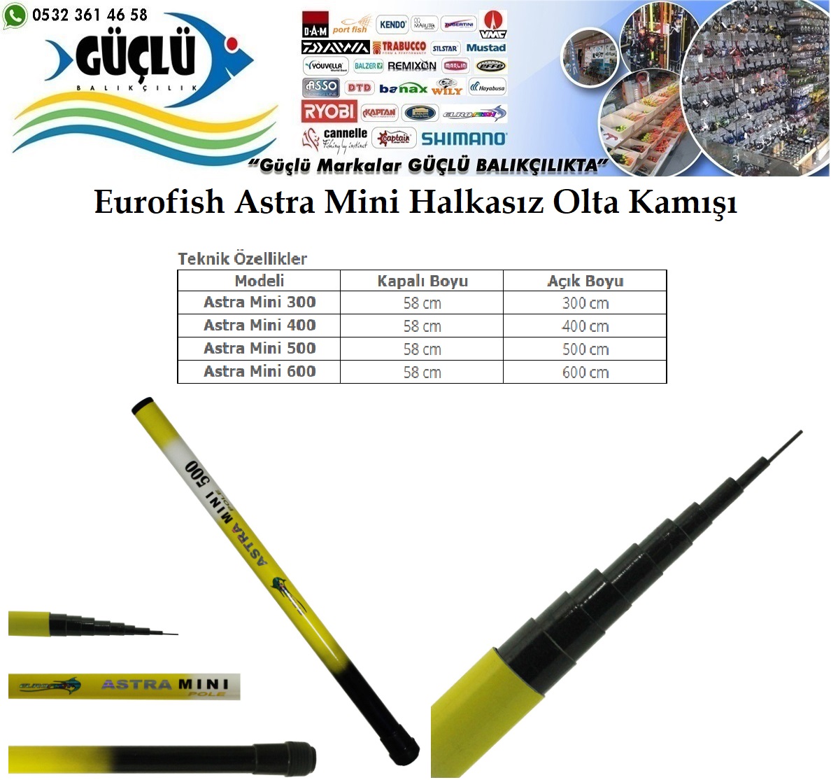 Göl%20Kamışı%20Mini%20Halkasiz%20Eurofish%20Marka%205%20Metre