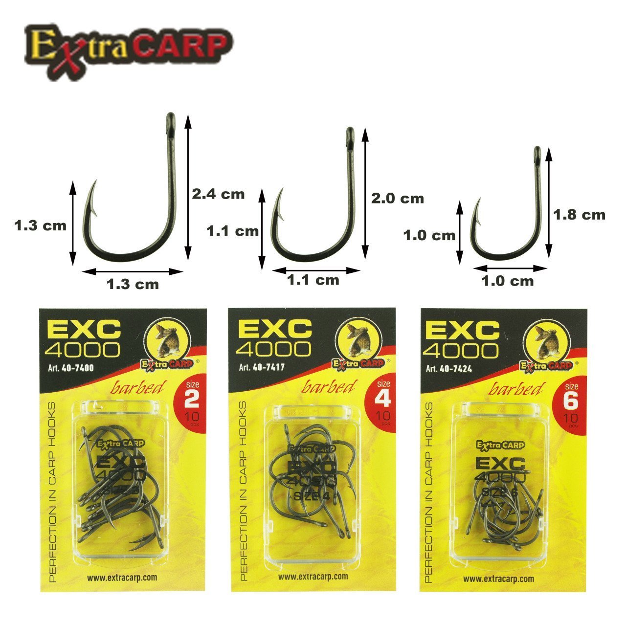 Sazan%20Iğnesi%20Extracarp%20Hooks%20Exc%204000%204%20No%2010’Lu%20Paket