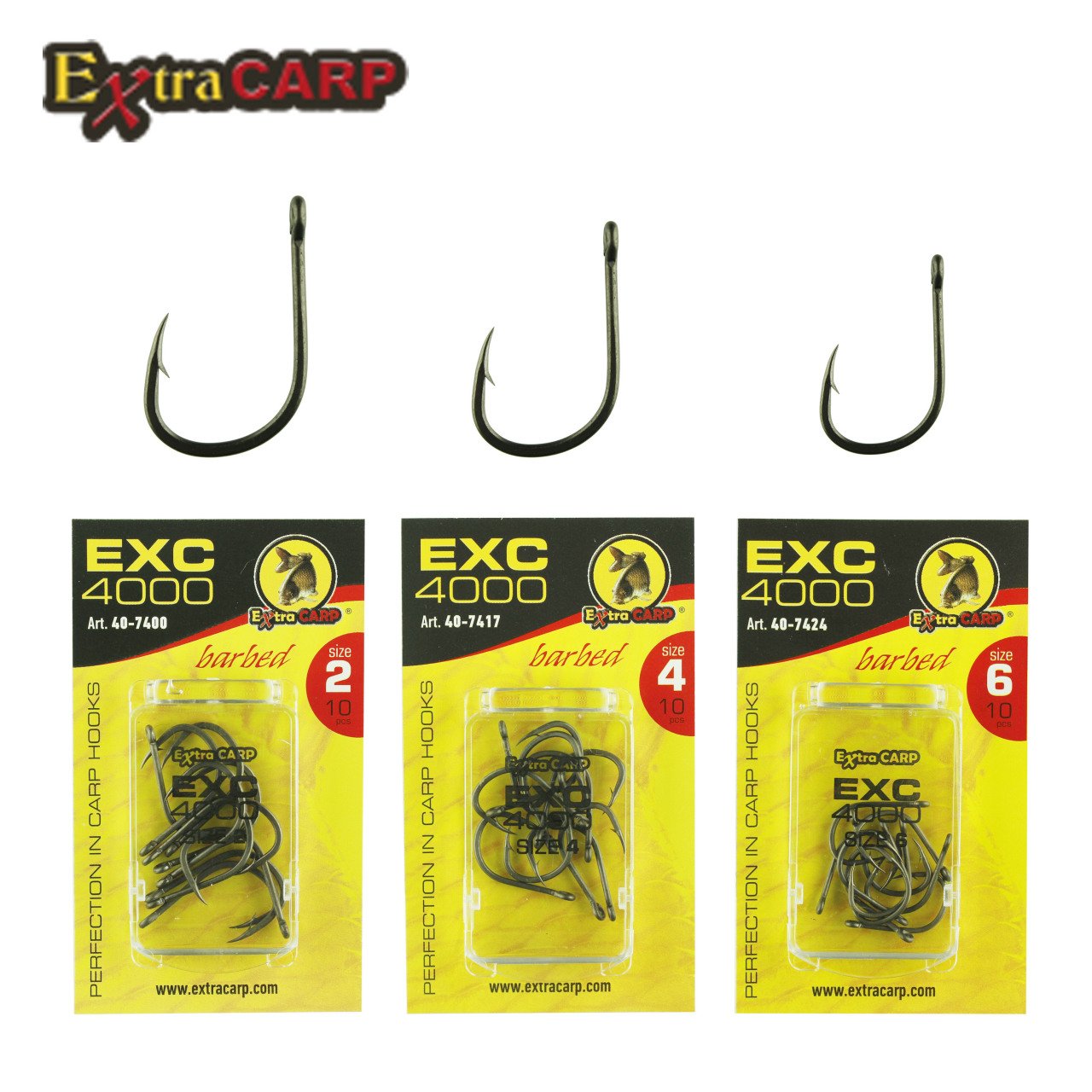 Sazan%20Iğnesi%20Extracarp%20Hooks%20Exc%204000%204%20No%2010’Lu%20Paket