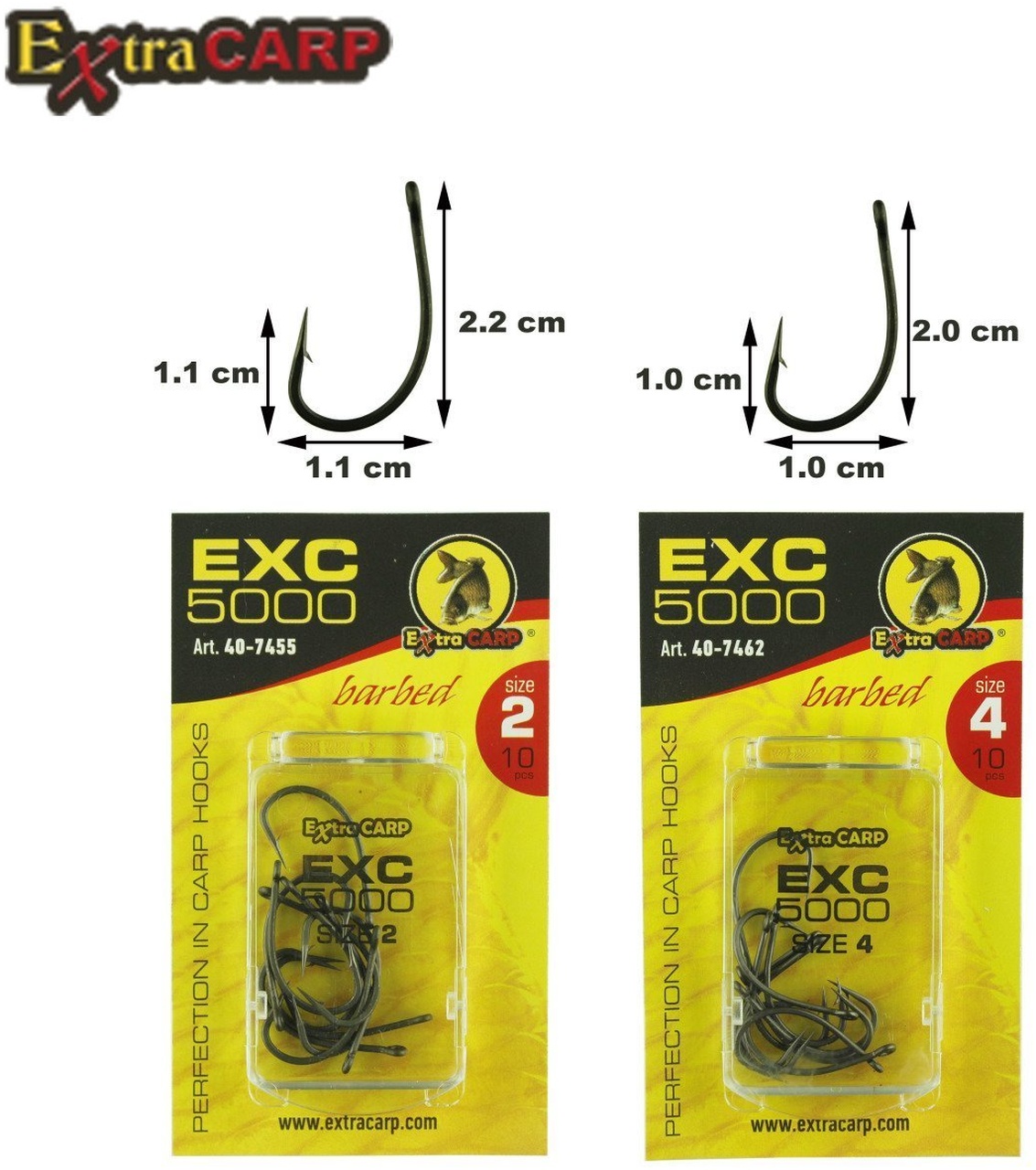 Sazan%20İğnesi%20Extracarp%20Hooks%20Exc%205000%204%20No%2010%20Lu%20Paket