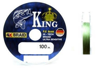 King%20Braid%20Ultra%20Sensitive%20Alman%20İp%20Misina%204x%20Pe%20Örgü%200,13mm