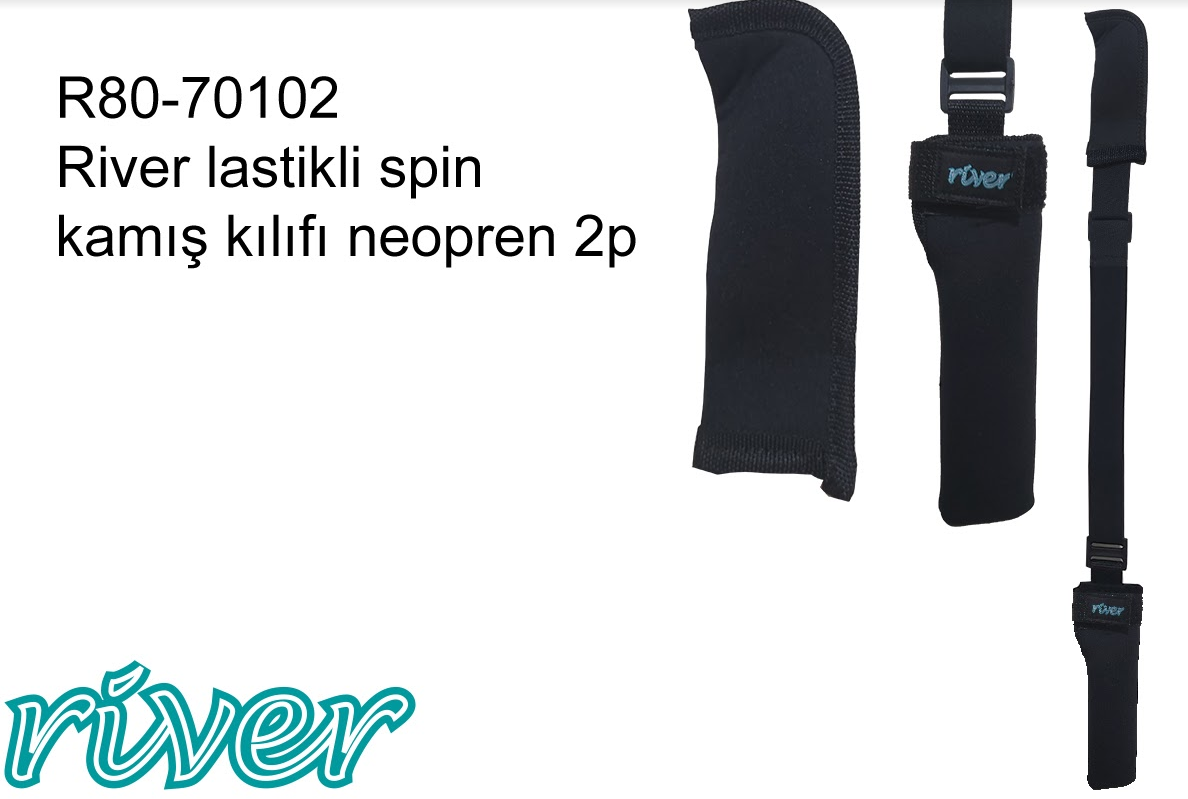 Lrf%20Spin%20Kamış%20Kılıfı%20Lastikli%202%20Parça%20River%20Neoprene%20Siyah