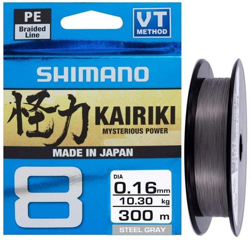 Shimano%20Kairiki%208%20Kat%20İp%20Misina%20Stell%20Gray%20Gri%20300%20Metre%200,13mm