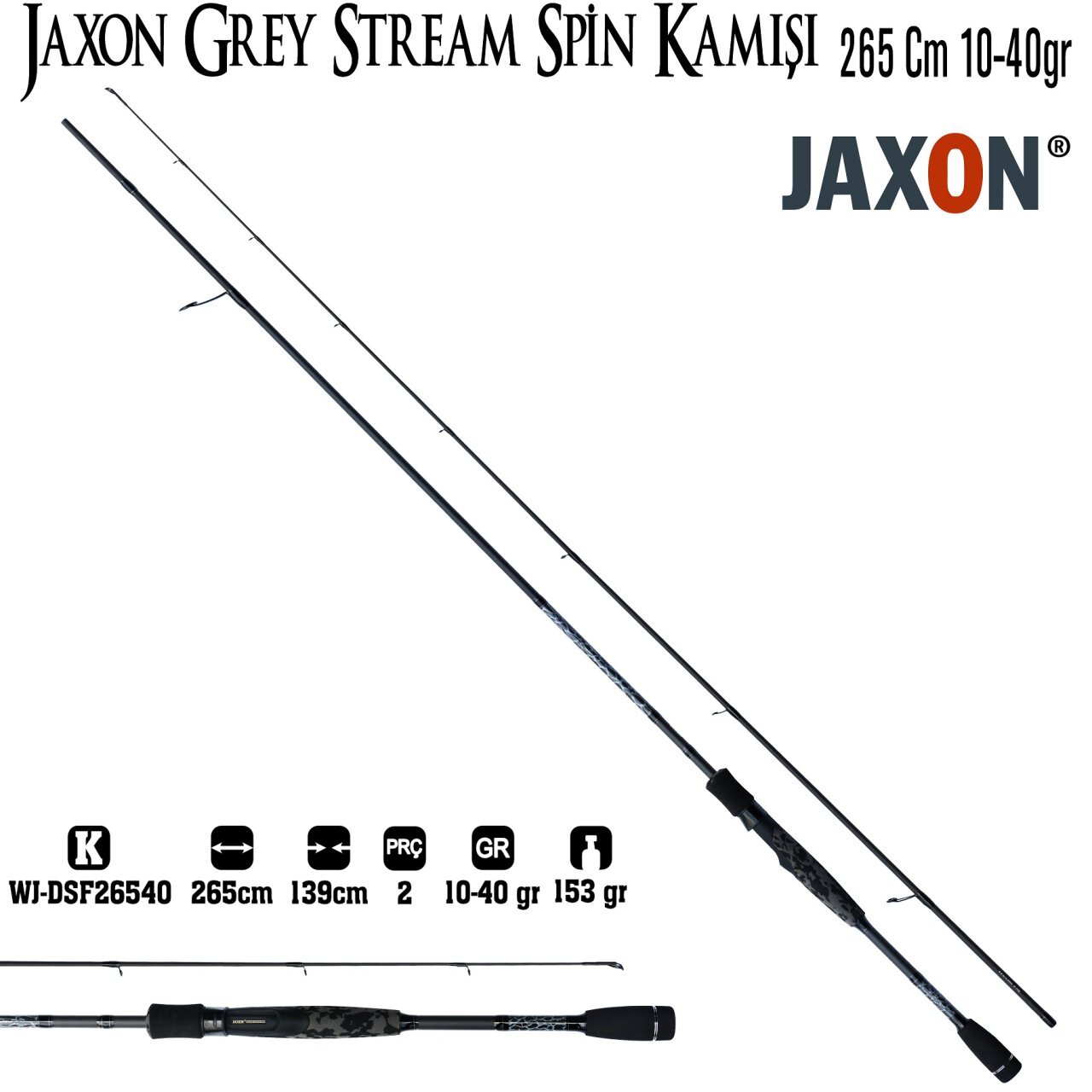 Jaxon%20Grey%20Stream%20Spin%20Kamışı%20265%20CM%2010-40G