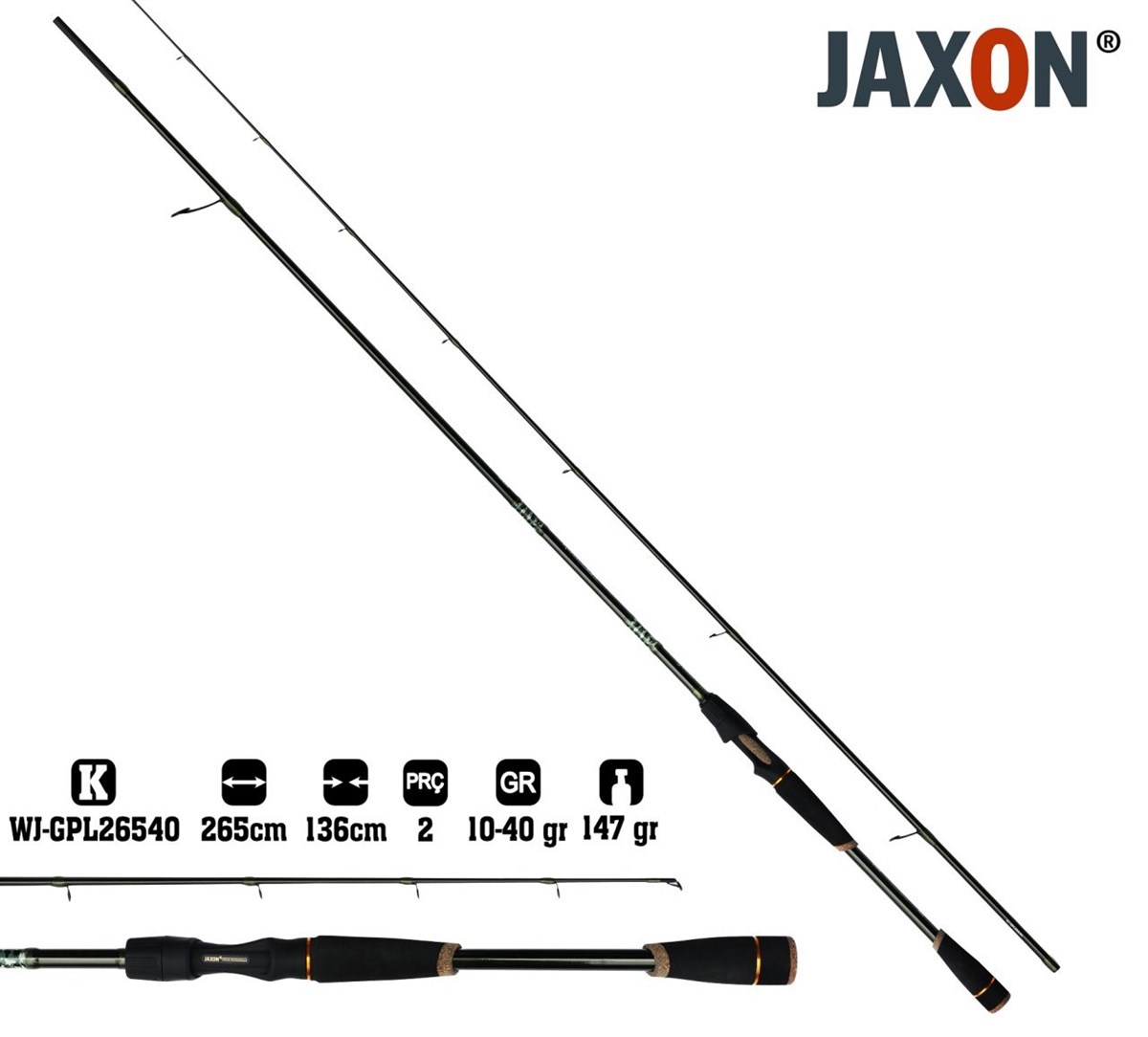 Jaxon%20Green%20Point%20Xtl%20Spin%20Kamışı%20265%20CM%2010-40G