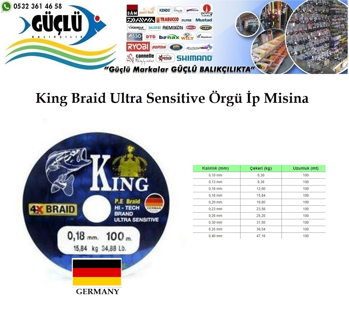 King%20Braid%20Ultra%20Sensitive%20Alman%20İp%20Misina%204x%20Pe%20Örgü%200,16mm