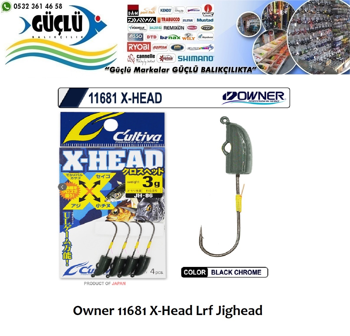 Lrf%20Jighead%20Owner%2011681%20X-head%20Lrf%20Jighead%201,5gr