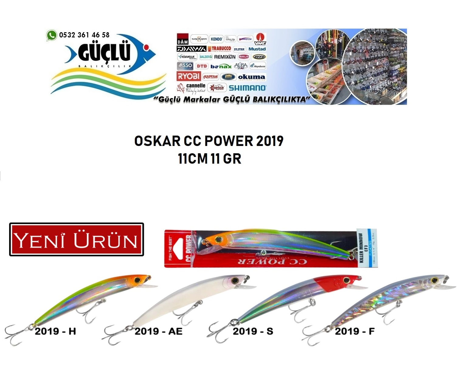 Maket%20Balık%20Oskar%20Cc%20Power%202019%20Seri%2011%20Cm%2011%20Gr%20Renk:2019h