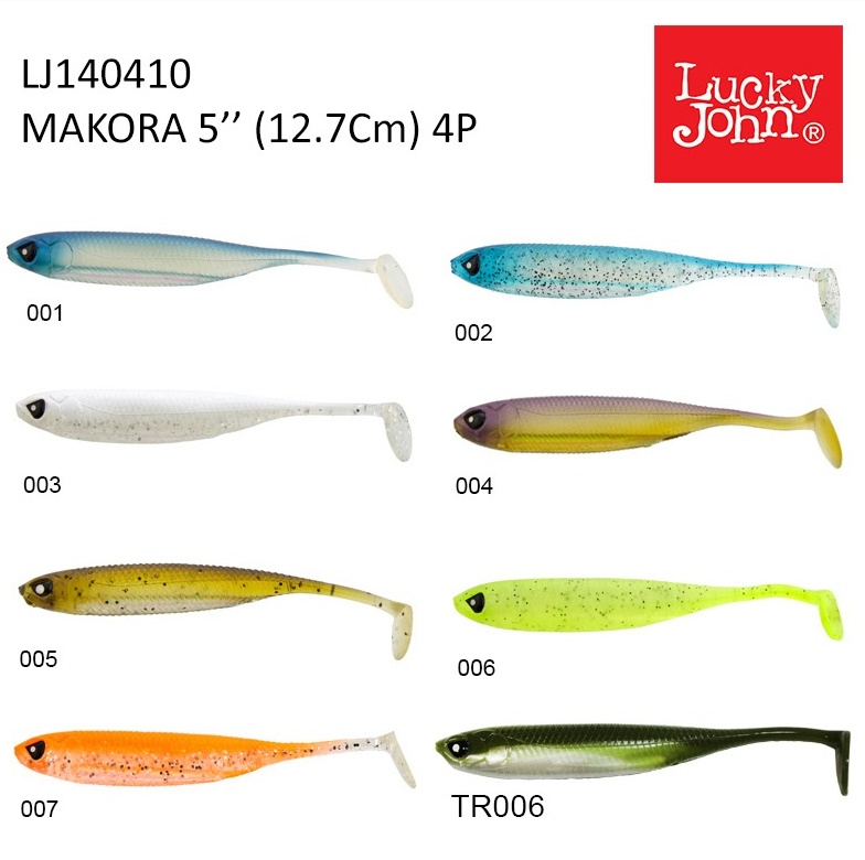 Silikon%20Yem%20Luckyjohn%20Makora%203d%20Shad%2013cm%204lü%20Pk%20Renk:002