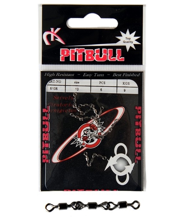 Pitbull%205105%20Black%20Nikel%203%20Zincir%20No:14%20Fırdöndü%205’li%20Paket