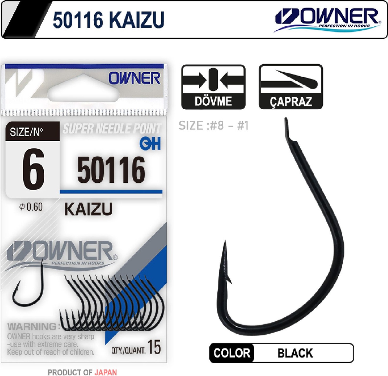 Owner%2050116%20Kaizu%20Black%20İğne%20No:2/0