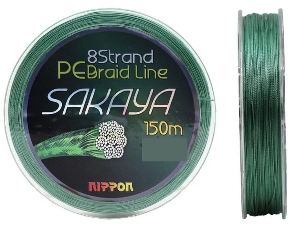 Nippon%20Sakaya%20150%20Mt%20İp%20Misina%208x%20D.green%20Yeşil%200,10%20Mm