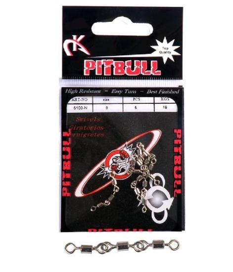 Pitbull 5100 Nikel 3 Zincir No:14 Fırdöndü 5’Li Paket