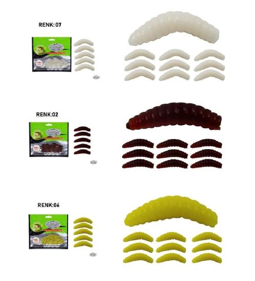 Mutant 3515 Miracle Aromalı 2Cm Silikon Yem 30’Lu Paket Renk:02