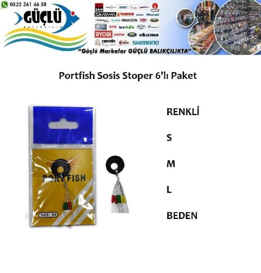 Renkli Sosis Stoper 6!Lı Paket Portfish L Beden