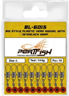 Portfish Bl-6015 Stoperli Fırdöndülü Klips L Beden