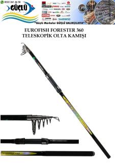 Teleskopik Olta Kamışı Eurofish Forester 360Cm 100-200Gr