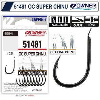 Owner 51481 Cut Super Chinu Black Chrome Iğne No: 1/0