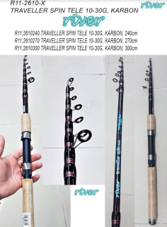 RİVER TRAVELLER SPİN TELESKOPİK SPİN KAMIŞI 240cm  10-30GR