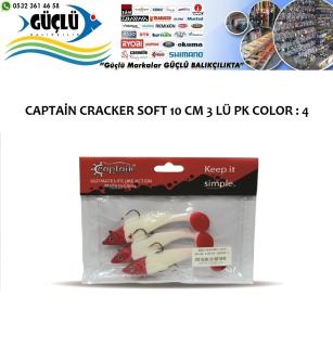 Levrek Turna Silikonu Captaın Cracker Soft 10 Cm 3 Lü Pk Renk : 4