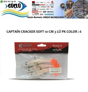 Levrek Turna Silikonu Captaın Cracker Soft 10 Cm 3 Lü Pk Renk : 6