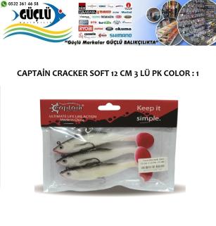 Levrek Turna Silikonu Captaın Cracker Soft 12 Cm 3 Lü Pk Renk : 1