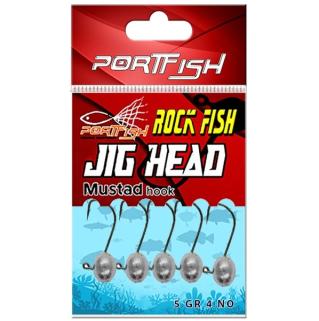 Portfish Jig Head Mustad İğneli 1,5gr 5 Li Paket