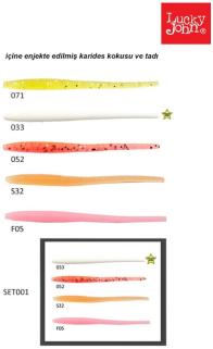 Silikon Yem Luckyjohn Wıggler Worm 5.8cm 9 Lupk Renk:033