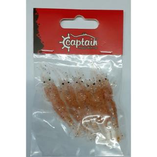 Captain 3057 Silikon Karides 6.5Cm Suni Yem 5 Li Paket Color: 001