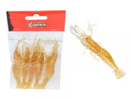 Captain 3059 Silikon Karides 6.5cm Suni Yem 5 Li Paket