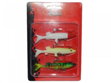 Captain 3068 Pluse Soft 10cm Turna Silikonu 3 Lü Mix Set Suni Yem