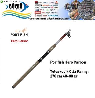 Teleskopik Olta Kamışı Portfish Hero Carbon 270Cm 40-80Gr