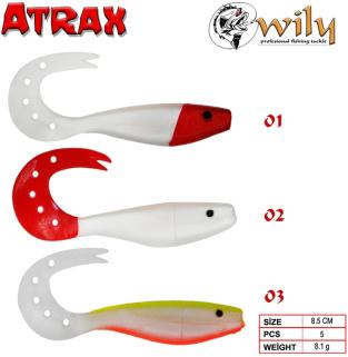 Turna Silikonu Wily Atrax Turna Silikon 8.5 Cm 5 Li Renk:01