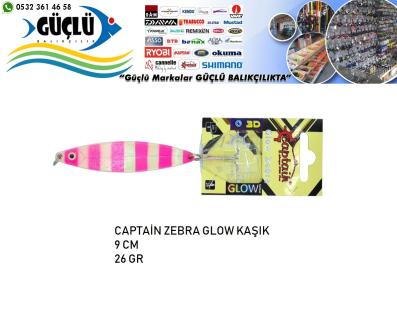 Zebra Glow Kaşık Captain Marka 28 Gr 9 Cm