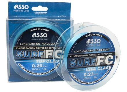 Asso Surf Fc Coated Copolymer 1.000mt Long Casting Blue 0,26mm