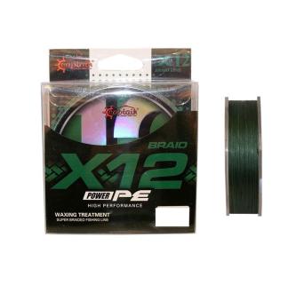 Captain X12 Power Pe İp Misina 0,14mm 150mt Dark Green