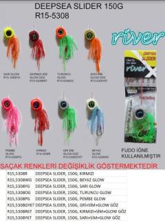 Derin Su Jig Yemi River Deepsea Slider 150gr Renk: 08gy6t